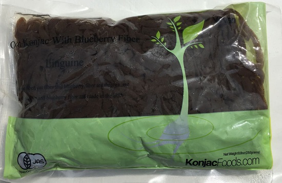 Konjac Oat Blueberry Fiber Pasta - Linguine Front Package