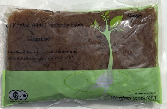 Konjac Oat Cranberry Fiber Pasta - Linguine Front Package